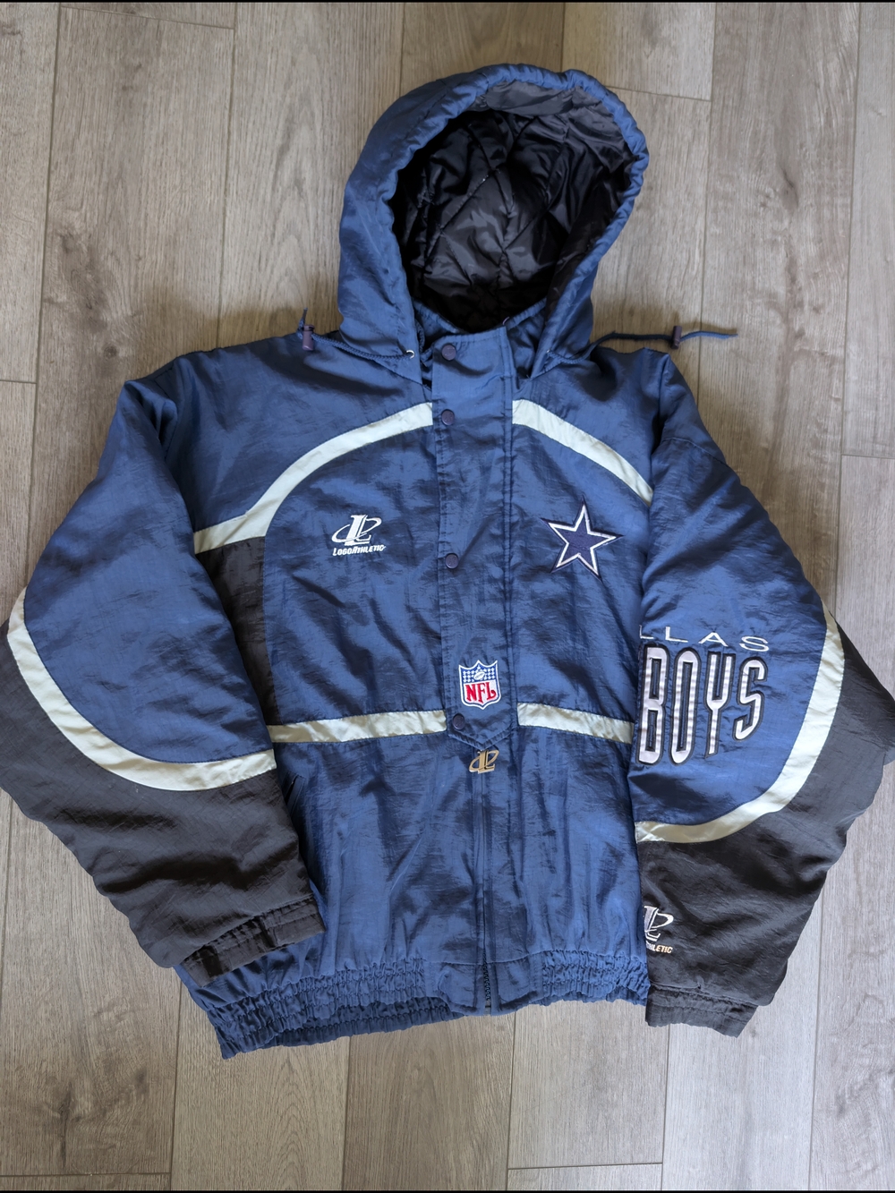 Dallas Cowboys Navy Blue Puffer Jacket